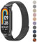 Oumida für Xiaomi Mi Smart Band 8 Armband Herren Damen, Metall Armbänder Edelstahl Mesh Uhrenarmband Magnetisch Verstellbar Sport Ersatzarmband für Xiaomi Mi Band 8 Ersatzbänder, Schwarz