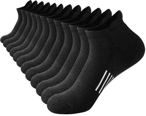 Niofind Sneaker Socken Damen, 6 Paar Sportsocken Atmungsaktives Gepolstert