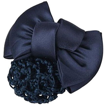 La rete porta la farfalla Fermaglio for capelli a rete, molletta, retina for capelli, fermaglio for capelli a rete for snood con fiocco da donna, 2 pezzi, B