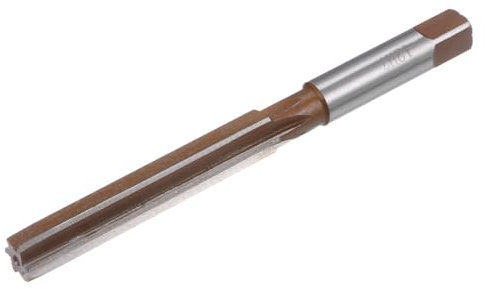 sourcing map Handreibahle, 12 mm, H7, metrischer Reibahlenbohrer für Metall, Holz, Lochreiben, gerade Rillen, 9SiCr, Schneidwerkzeug aus legiertem Stahl