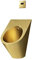 ASerZenith Goldenes Wand-Urinal, Urinal aus Edelstahl 304 mit Induktionsspülung, Urinal mit berührungslosem Spülventil, geeignet für Einkaufszentren, Hotels, Gefängnisse