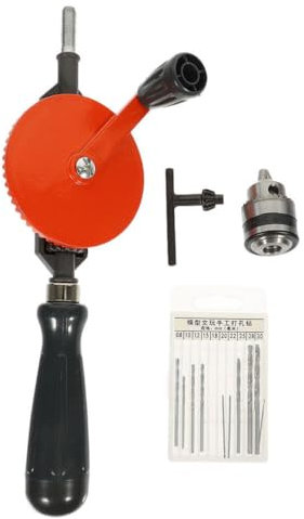 UKCOCO Taladro De Mano Pequeño Manual De Taladro 3/8 Herramientas Manuales Broca
