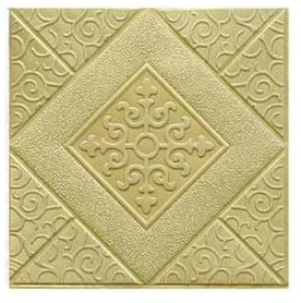 1Pcs 35cmx35cm 3D Tile Brick Wall Sticker Self-Adhesive Waterproof Foam Wallpaper-yellow-35cmx35cm 1Pcs