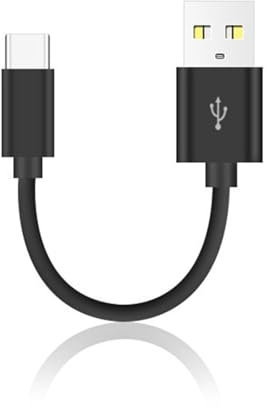 MinnowXY Câble USB vers Type-C court de 10 cm - Câble de charge haute vitesse - Prend en charge le transfert de données pour téléphone portable série 15 smartphones