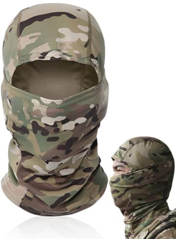 AUEFUDQ Taktische Kopfhaube Sturmhaube Vollgesichtsmaske für Motorrad Fahrrad Ski Jagd