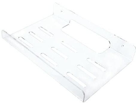 GRIRIW Intelligentes Router Regal aus Transparentem Kunststoff Wandmontage Routerständer Organizer Lautsprecher Aufbewahrung für Wohnzimmer