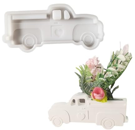 Molde de silicona para camiones, moldes de yeso, cemento, herramienta para hacer joyas, formas de figuras, adecuado para entusiastas del bricolaje