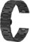 BISONSTRAP Hochleistungs Metall Uhrenarmband 22mm, Konisch Aulaufende Armband, 316L-Edelstahl, Faltschließe, Schwarz