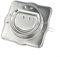 Clapet anti-retour coupe-vent et anti-fumée en acier inoxydable pour hotte de cuisine (100 mm)