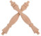HANABASS 2 Pezzi Mobile da Vino Colonna Bastoncini di Legno per Artigianato balaustre per Scale in Legno Mandrini per balaustre in Legno balaustra di Colonna Romana Baluster del Mazzo Cachi