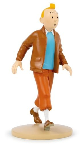 Sammelfigur Tintin mit Fliegerjacke, 13 cm (42261)