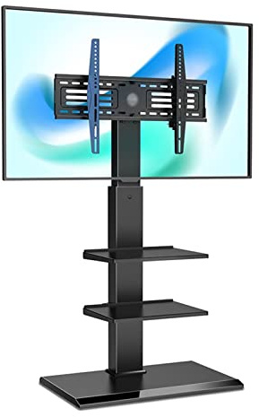 Universal Floor-to-Ceiling TV Mount Stand - Adjustable Height for LCD TVs, Space-Saving Wall Bracket for Home Entertainment Setup