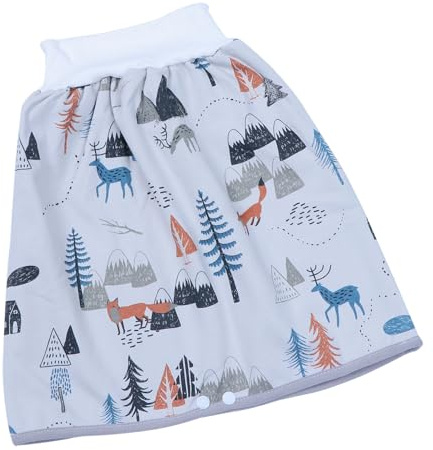 TOYANDONA Culotte Apprentissage Bébé Jupe Imprimée en Coton Douce et Respirante, Design Pliable pour Confort Lors de L'entraînement la Propreté