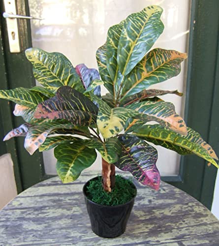 Künstlicher Croton im Topf ca. 40cm kunstpflanze