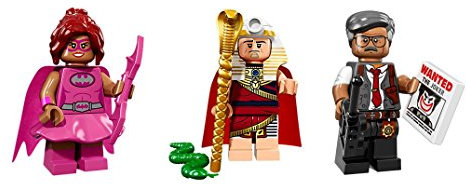 LEGO King TUT, Batgirl Pink, and Commissioner Gordon Minifigures Batman