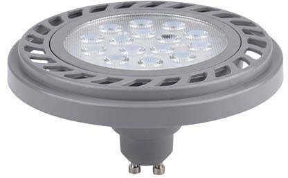 LumenTEC LED ES111 GU10 9W 800LM Transparent Warmweiß 220-240V (Silber WW)