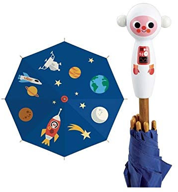 Vilac - Spiel und Spielzeug – Regenschirm – Spiel für Kinder ab 3 Jahren, Kosmonaut, Moyen, Klassisch