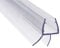 AULETT Premium Qualität Duschdichtung 100 cm für Duschtür und Duschkabinen Dichtung für 6mm, 7mm und 8mm Dusche Glastür - Gummilippe, Duschlippe mit Wasserabweiser für Duschwand