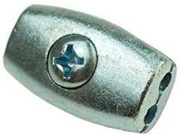10x Seilklemme Eiform Klemme Drahtseilklemme verzinkt 3 mm MCPL6318