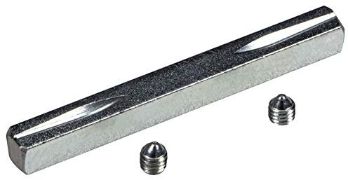 JUVA Drückerstift Eisen-Vierkantstift 8mm für Drückergarnituren und Türgriffe - H10261 | Vierkant 8 x 80 mm | Drücker-Vierkant aus gehärteten Stahl | 1 Stück - Stift geschlitzt für Drückerpaar