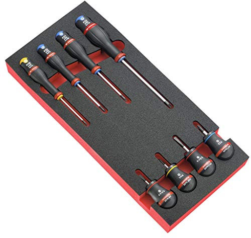Facom MODM.AT3 Modules de 9 TOURNEVIS PROTWIST® en plateau mousse - 763g
