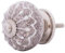 Knober Möbelknopf Keramik Marmoriert Porzellan Landhausstil Shabby-Chic Schrankknopf Türgriff (Beach 08 Ø40mm)