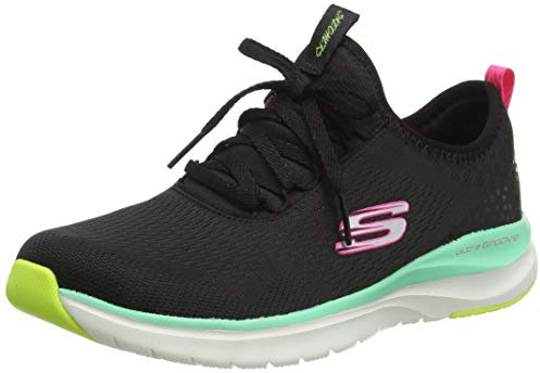 Skechers Damen Ultra Groove Quick Advantage Sneaker, Schwarz Schwarz Mesh Multi Trim Bmt, 39.5 EU