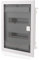 Intratec quadro elettrico incasso, IP40 – Centralino da interno con porta, per installazione in ambienti asciutti, 2 file, 24 moduli, 592 x 347 x 92 mm, bianco