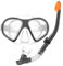 COM-FOUR® 2-teiliges Schnorchel-Set - Taucherbrille und Schnorchel zum Tauchen - Tauchmaske für Kinder und Erwachsene (2-teilig - Schnorchel + Taucherbrille)