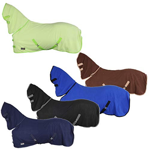 RL24 Abschwitzdecke mit Halsteil und Kreuzgurt (abnehmbar) BASICLINE Royalblau 115cm