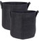INTIRILIFE 2X Sacchetto di piantagione in Tessuto di Pile 11 Litri -3 galloni 25 x 22 cm- Vaso per Piante con Maniglie per Il Trasporto per Giardino, Serra - Sacchetto per fioriera, per Piante