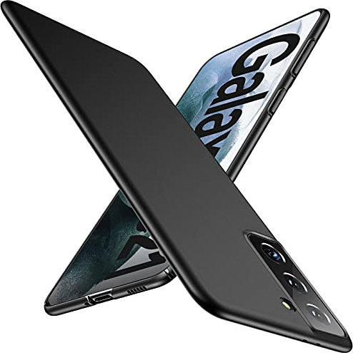 Custodia per Samsung S21 5G Cover Sottile Protettiva Mat Antiscivolo Plastica Dura Galaxy S21 PC Shell Antigraffio Protettiva Elegante Case Antiurto Cover per Samsung Galaxy S21 5G 6,2 (Nero)