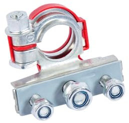 Autobest Terminale della batteria multi-connessione doppio anello rosso +
