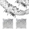 DERAYEE 2 Pack Christmas Hanging Decorations, 9Ft Foil Garland Festive Hanging Decorations for Xmas New Year Party Supplies (Sliver)