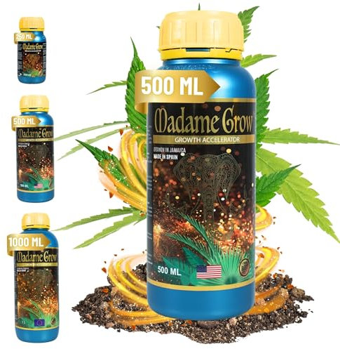 MADAME GROW abono plantas, fertilizante plantas, plantas verdes, sustrato plantas, fertilizante universal, abono foliar, abono organico, cogollador, mayor floración s/hormonas GROWTH ACCELERATOR 500ml