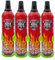 IWH Vertriebs Feuerlöschspray – STOPFIRE 4 x 750ml mit 4 Wandhalter – Autofeuerlöscher - REINOLDMAX auch für Fettbrände (4), 32 x 9 x 7 cm