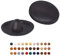 Lot de 50 capuchons à vis Pozi de 12 mm de diamètre, à clipser à tête Pozidriv, capuchon décoratif pour meubles (50, noir S29)