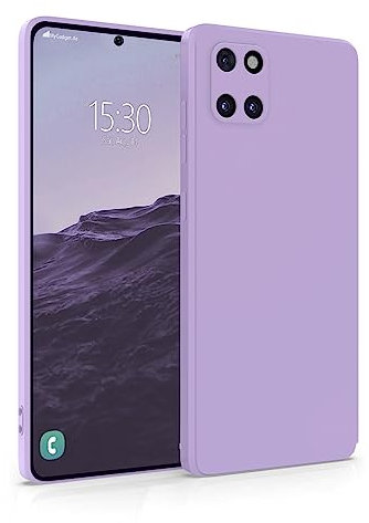 MyGadget Hülle für Samsung Galaxy Note 10 Lite - robuste Silikon Schutzhülle TPU Case Slim Silikonhülle - Back Cover Kratzfest Handyhülle - Matt Lila