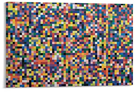 HUIHUO Gerhard Richter Kunstwerk Poster Leinwand Wandkunst Drucke Poster Geschenke Foto Bild Malerei Poster Raumdekoration Heimdekoration 60 x 90 cm