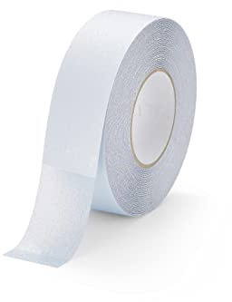 ACIT, Ruban adhésif antidérapant, Ruban de sécurité, Ruban antidérapant adhésif pour Bateau, Piscine, intérieur et extérieur, Ruban antidérapant imperméable Non abrasif (18,3m x 50mm, Transparent)
