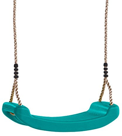 WICKEY Schaukelsitz für Kinder - Gartenschaukel Kunststoff Kinderschaukel Kleinkindschaukel Outdoor Indoor bis max. 50 kg - Kunststoff Schaukelbrett, türkis