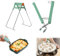 Pinza per piatti caldi, Antiscottatura, 2 clip di ciotola anti scottatura, Morsetto in acciaio inox (verde)