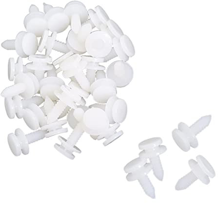 100 PCS STEP INSERT TRIM COVER CLIPS WITH GROMMETS PLASTIC FASTENERS FOR VW