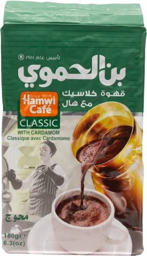 Hamwi - Arabischer Premium Mokka Kaffee mit Kardamom 180 g (1 x 180 g)
