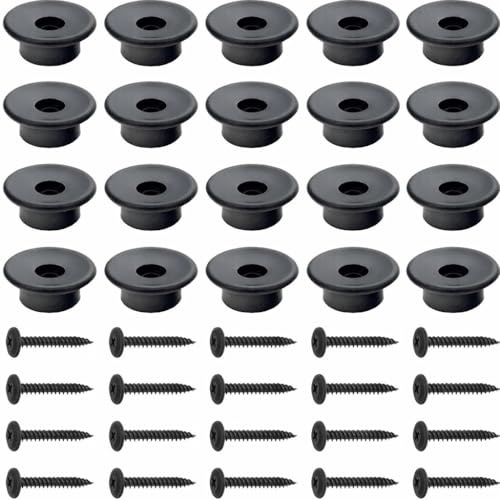 Lot de 20 boutons de bâche ronds pour bâche de remorque, boutons de fixation en plastique (20)