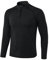 Sillictor Running Tops for Men Long Sleeve 1/4 Zip UPF 50+ Quick Dry Compression Tops Moisture Wicking Gym Football Training Sports T Shirts Mens Base Layer Tops for Ski Hiking Golf,516 Black L