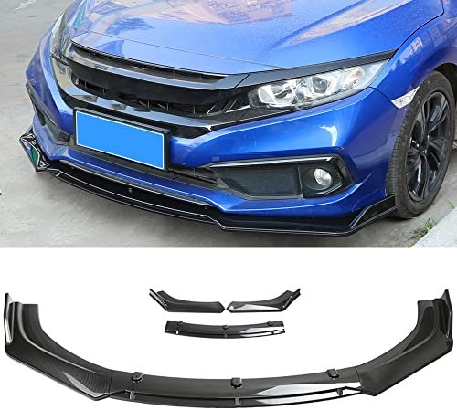 Auto Frontlippe Frontspoiler für Audi A1 A3 A4 A5 A6 A7 A8 B6 B7 B8 B9 C6 C7 C8 D3 D4 D5 D6,Auto Frontstoßstange Splitter Lip Spoiler Canard-Schutz,A/Carbonfiberlook