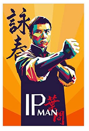 THEGIS IP-Man-Film-Poster, Schlafzimmer, Dekoration, Sport, Landschaft, Büro, Raumdekoration, Geschenk, ungerahmt, 40 x 60 cm