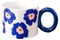 Mug en céramique nuage 420 ml - Passe au micro-ondes - Peut être utilisé pour la maison, le bureau, le café et le lait - Bleu