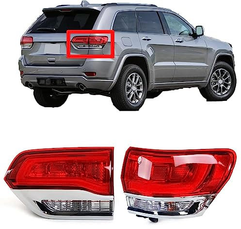 ORCOW 2 Pack Rücklicht Heckleuchte Rückleuchte für Jeep Grand Cherokee 2011 2012 2013, Auto Heckklappe Rückleuchten Linke Rechte Rücklichter Rücklicht-Montage Autoteile,right-2pcs